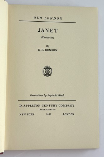 Old London by E.F. Benson, 4 Book Series, Vintage First Edition 1937 Hard Covers - Picture 4 of 19