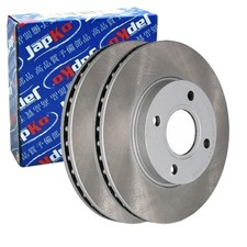 2X JAPKO BREMSSCHEIBEN VORNE 258mm BELÜFTET PASSEND FÜR FORD COURIER ESCORT