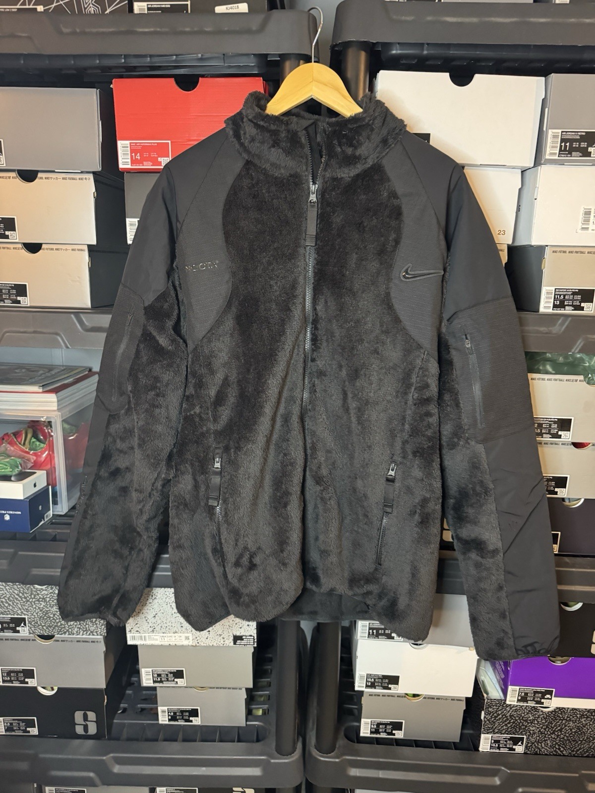 SACAI X NIKE Nike x NOCTA Drake Polar Fleece Jacket Nero DA3995 010 Uomo Taglia XL