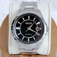 Citizen Collection Automatic Silver Date Skeleton Back 9011