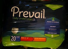 Prevail Daily Disposable Underwear Medium Extra 20 Ct