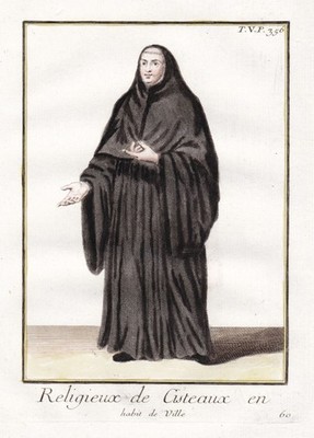 cistercien Cistercians Citeaux Order Orden Trachten costumes engraving 1790