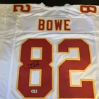 Kansas City Chiefs Bowe #82 Autographed Football Jersey White/Red