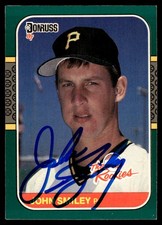 1987 Donruss The Rookies John Smiley Rookie Auto Pittsburgh Pirates #39 RC Card. rookie card picture