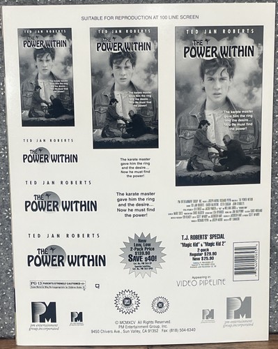 The Power Within Original 90s Press Kit Sheet 8.5x11”  JD AP - 第 5/7 張圖片