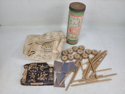 Vintage Tinker Toy Junior Set For Beginners Set