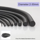 Solid Nitrile Rubber Cord Abrasion-resistant Oil-resistant seal Dia 2-30 mm
