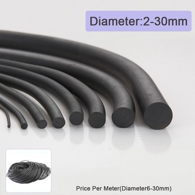 Solid Nitrile Rubber Cord Abrasion-resistant Oil-resistant seal Dia 2-30 mm