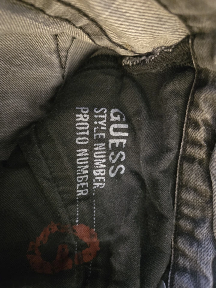 Pantalones de mezclilla Guess para hombre Rebel pierna recta negro/gris (más de probable 34x32) Foto 2 de 4