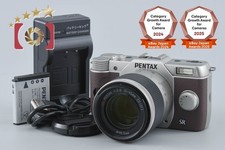 Count 1,363 PENTAX Q10 Silver Brown 12.4 MP Digital Camera 15-45 Lens from Japan