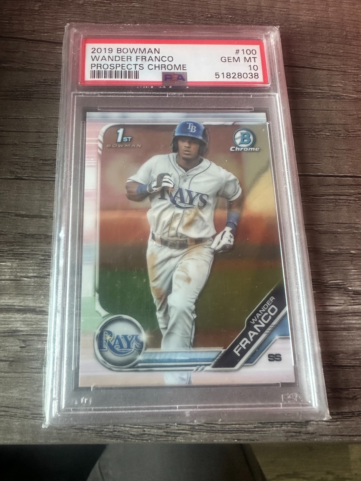 2019 Bowman BOWMAN PROSPECTS CHROME #100 Wander Franco front