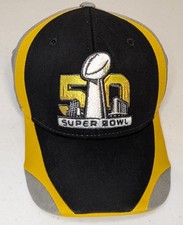Gorra ajustable juvenil NFL Super Bowl 50 San Francisco Bay Area 2016 negra