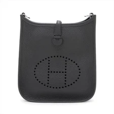 Hermès evelyn 16 TPM Amazon Taurillon Clemence Black Silver Metal Fittings B: 20