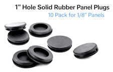 1 Hole Solid Rubber Panel Plugs Fits 1/8 Pane...
