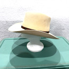 Vtg Ivory Bradford Western By Resistol XX Premium Wool Men's Cowboy Hat Sz 7 1/8 — photo 9