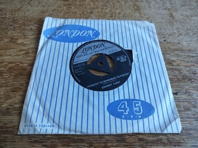 Johnny Cash I Forgot to Remember to Forget UK '59 1st London Tri 45-HL-S 8928 7''
