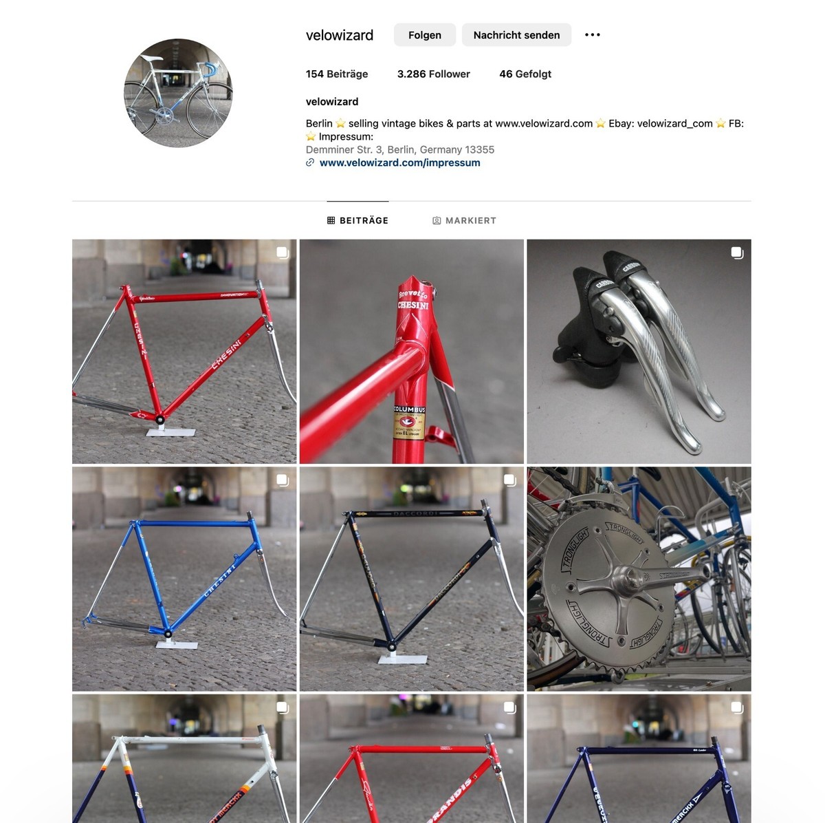 Fausto Coppi Aluminium K14 Frame & Steel Fork / 56 cm / Blue Fausto Coppi Aluminium K14 Frame & Steel Fork / 56 cm / Blue