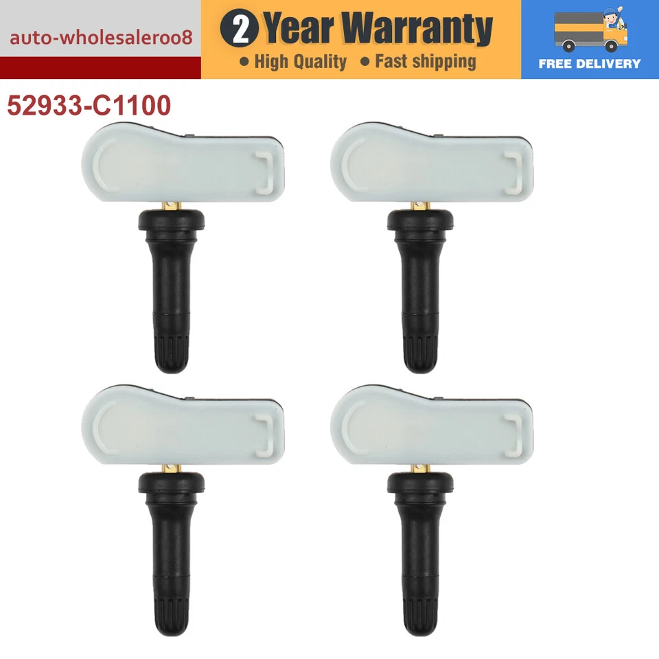 4X Sensor de presión de neumáticos TPMS para Hyundai IX25 Tucson I40 IX35 Sonata 2014-2018 Foto 4 de 4