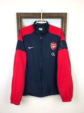 Vintage Nike Arsenal Football Jacket Soccer o2 Track Top Mens Gunners Zip Sz XL