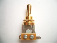göldo 3-Wege Schalter Toggle Switch / Gold