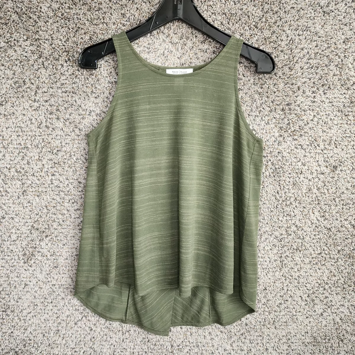 White House Black Market Tank Top Womens Small Green Layering Hi