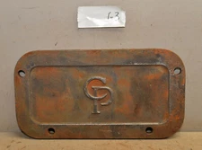 CP Central Pneumatic machine cover plate cast iron industrial steampunk G3