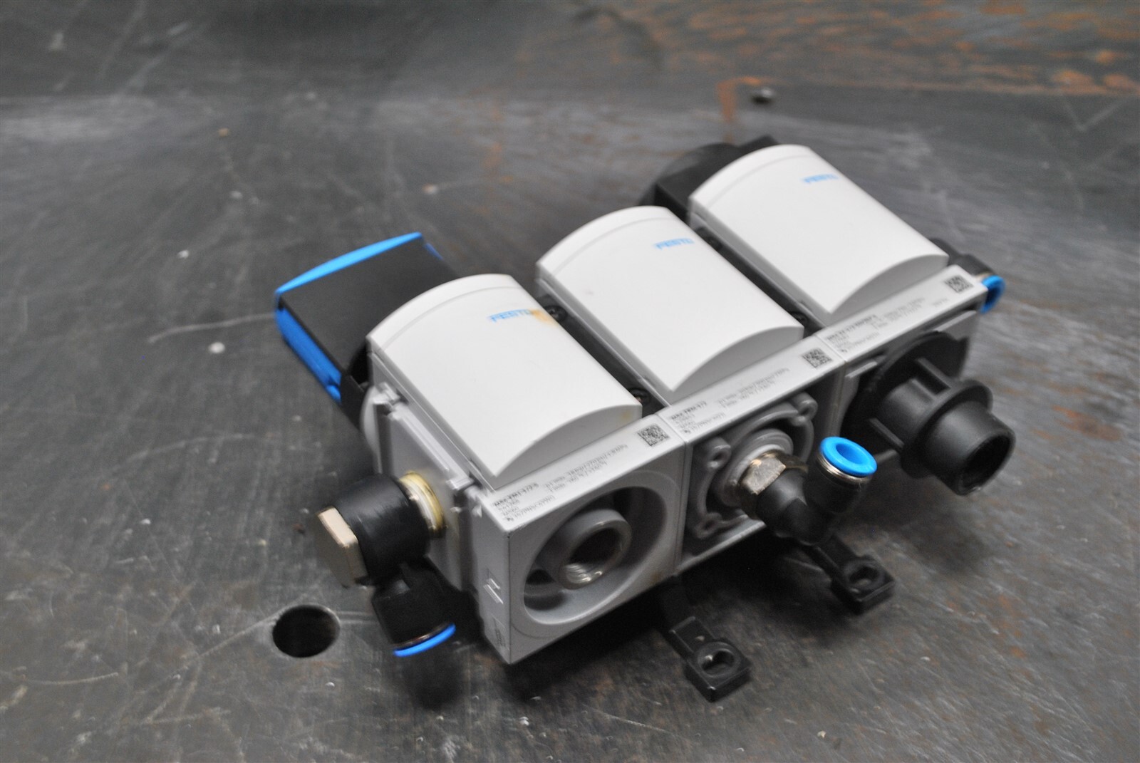 Festo Soft Start Valve 541268, Branching Module 529853 and Shut Off Valve 527682