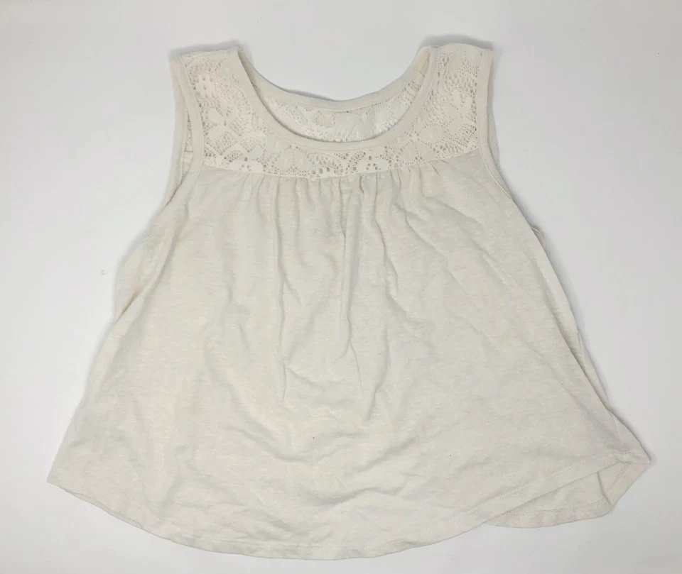 Conjunto de camiseta sin mangas y pantalones cortos de verano azul/blanco roto para niñas talla grande 10/12 Foto 2 de 4