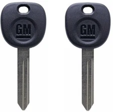 New Ignition Key Uncut Blade Blank B102 Truck Van Pickup GMC 2 Pack Of Keys