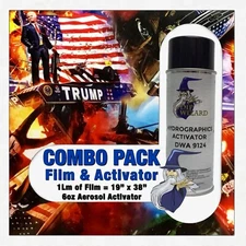 hydrographic film / activator US Presidents Trump hydro dip dipping wizard