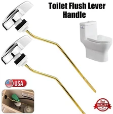 2× Universal Easy Use Side Mount Toilet Flush Lever Handle Angle Toilet Handle