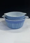 Vintage Pyrex Barcode Blue Stripes MCM  474 473 471 Casserole Dish (NO Lids)