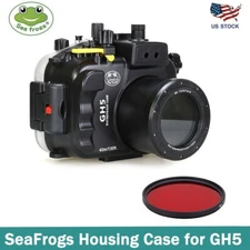 SeaFrogs Panasonic GH5 40M/130ft Underwater Camera Housing Waterproof Case