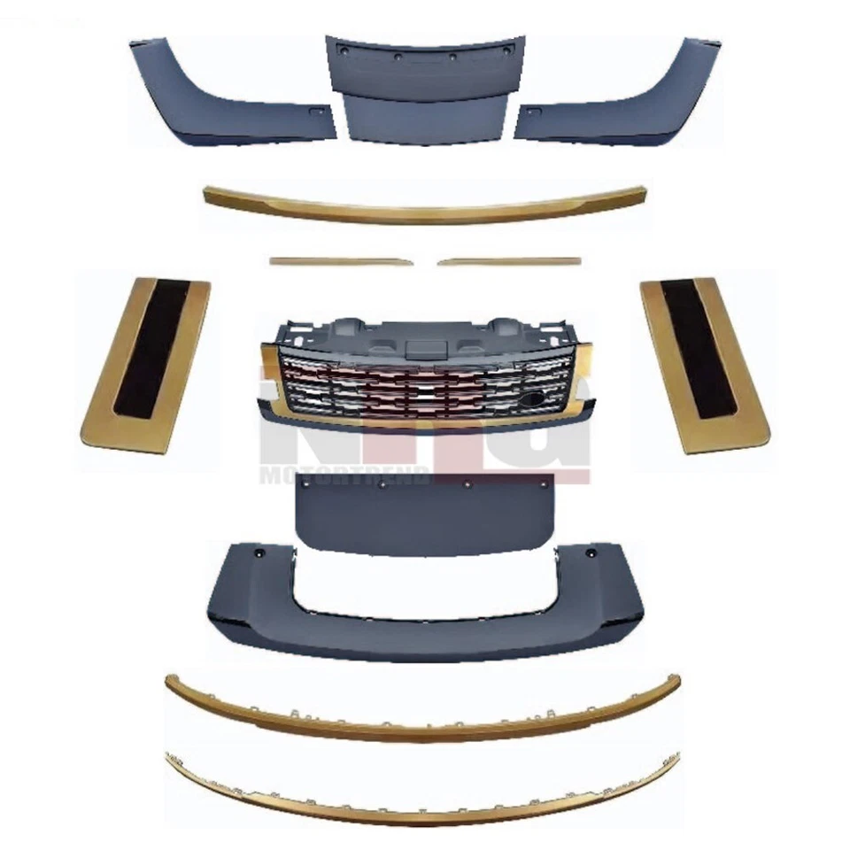 适用于 2023 - 2025 路虎揽胜黑色格栅成型外部装饰套件 — 第 3/4 张图片