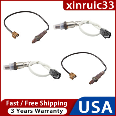 4pcs Oxygen O2 Sensor For 2011 2012 Infiniti EX35 3.5L V6 & FX35 3.5L Up+Down 