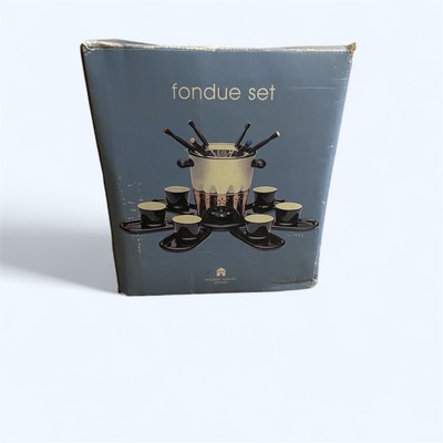 Michael Graves Stainless Steel Fondue Set, Complete, NEW Open Box