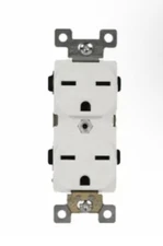 Duplex Electrical Receptacle Outlet 15 Amp 220V, 240V, 250V Industrial Grade