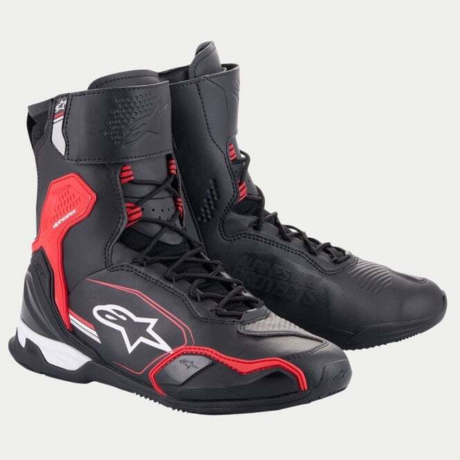 Botas Alpinestars (Road) - Zapatos SuperFaster (Negro, Rojo Brillante, Blanco)