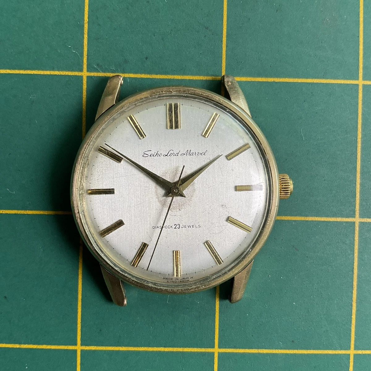VINTAGE SEIKO LORD MARVEL 5740 1990 MANUAL GOLD FILLED MENS WATCH