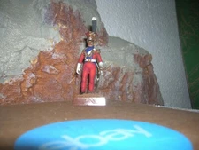 VINTAGE POLISH LANCER OFFICER 1812 TOY SOLDIER METAL STADDEN 