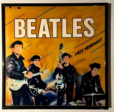 Beatles First Movement Album in Glass Frame-John; Paul;George;Pete