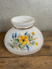 ancienne tulipe opaque en verre blanc abat jour lampe applique