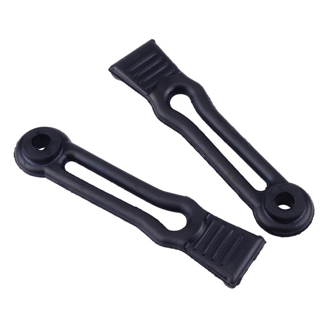 2x Rubber Hood Tie Down Strap Latch Band Kit Fit for YAMAHA Rhino 450
