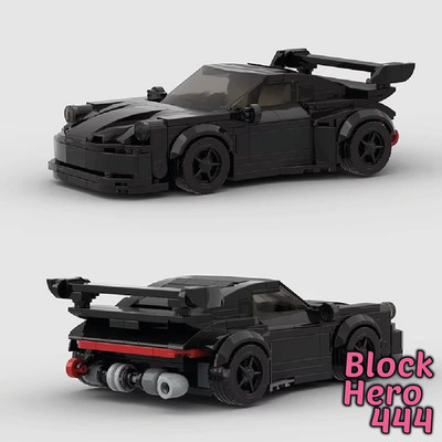 Porsche GT3 GT2 RS 911 MOC Supercar - 312 Klemmbausteine Sport Auto Muscle Car