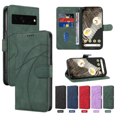 For Google Pixel 11 10 9 Pro XL 8 10A Case Wallet Flip Leather Cover w/ Lanyard