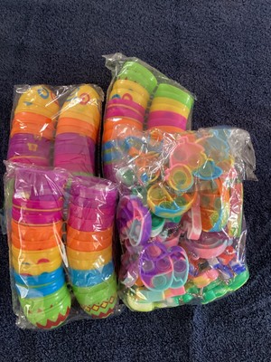 36 prefilled pop it easter eggs key chain, backpack, fidgets, classroom prizes