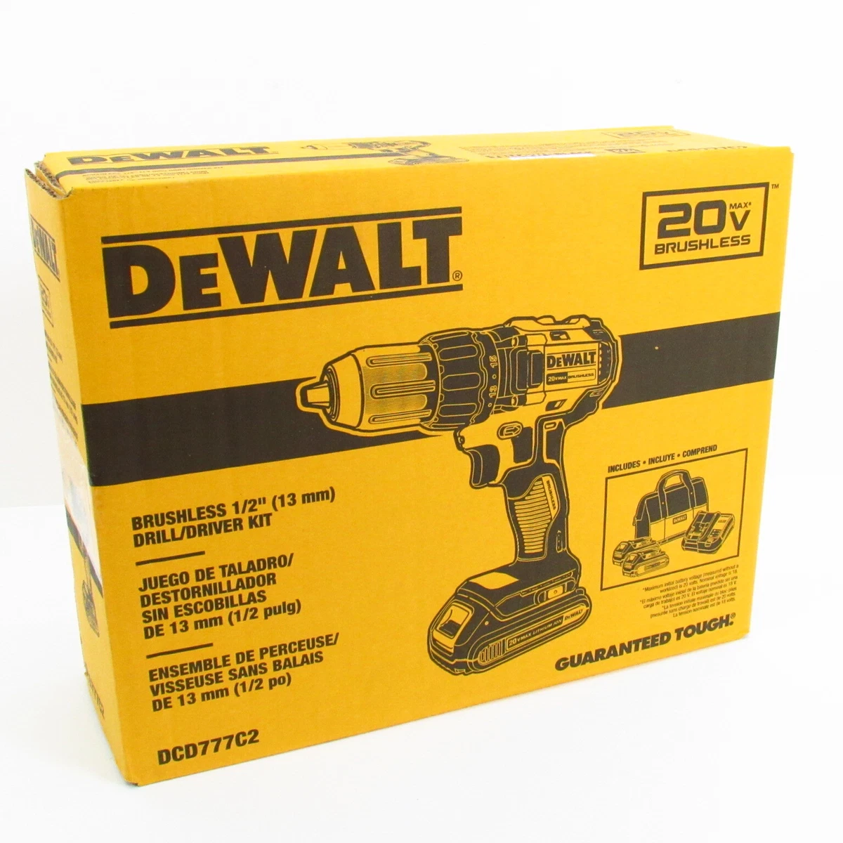 DEWALT 20V MAX Brushless 1/2 In. Compact Cordless Drill/Driver Kit