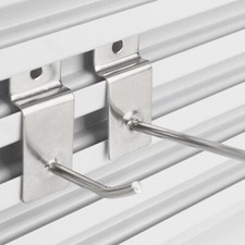 Gancio a doghe da parete ganci braccio espositore negozio al dettaglio 4'' 8'' 20pz