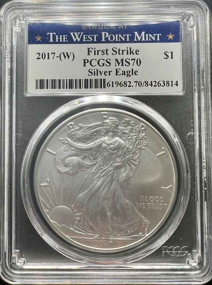 2017-(W) American Silver Eagle PCGS MS70 First Strike (West Point)