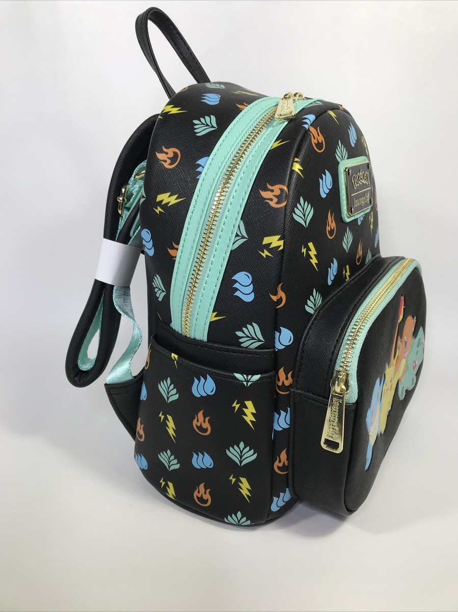 Loungefly Pokemon Starters Mini Backpack - Funkon 2021 Exclusive New LOUNGEFLY POKEMON MINI BACKPACK~ 2021 FUNKON EXCLUSIVE~ NEW  main image 3
